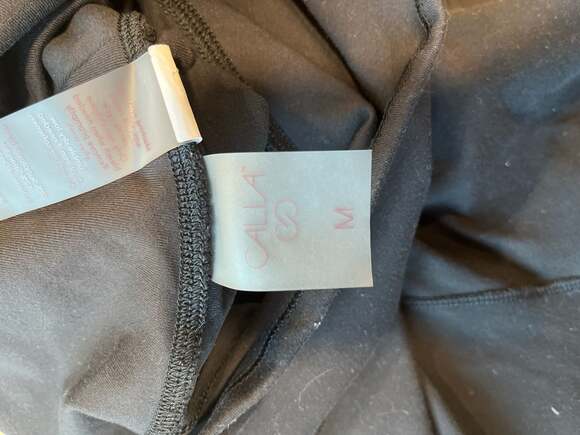 CALIA Women's Black High Waisted Hybrid Leggings with Zipper Pocket - Picture 6 of 7